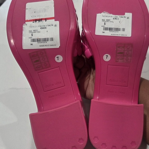 Dolce Vita Fuchsia Braided Mules S8ze 7 Nwot. - Picture 6 of 12